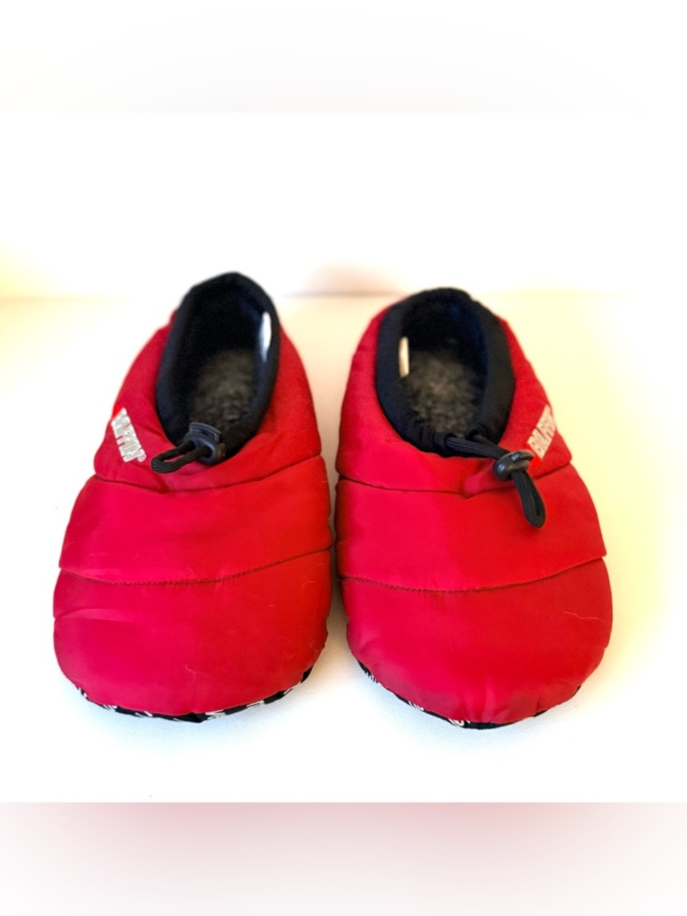 Baffin Unisex Cush Hybrid Slippers Quilted Red Slip-On Sleeping Bag Booties - Picture 4 of 14